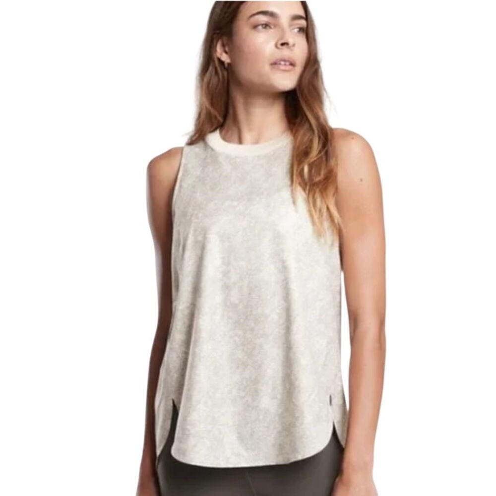 Athleta Zephyr Snake Print Tank Top Size Medium Recycled